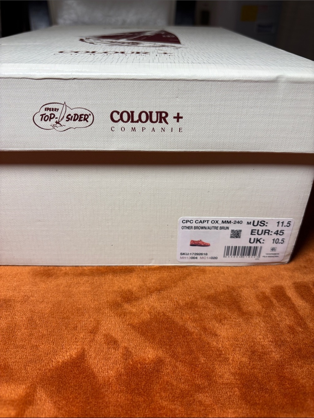 Sperry Brown Spotted Leather Lace-Up Loafers - Picture 8 of 8
